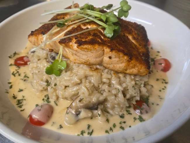 Cajun Salmon Risotto