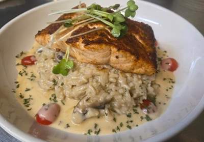Cajun Salmon Risotto