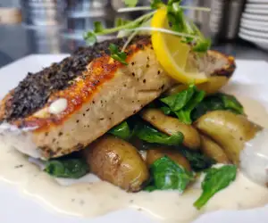 crusted salmon